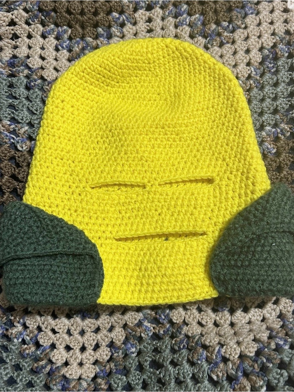 Crochet Corn cob ski mask